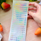 Letter Alphabet Holographic Sticker Sheet