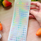 Letter Alphabet Holographic Sticker Sheet