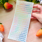 Letter Alphabet Holographic Sticker Sheet