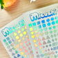 Forms Holographic Stickers Sheet