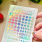 Forms Holographic Stickers Sheet
