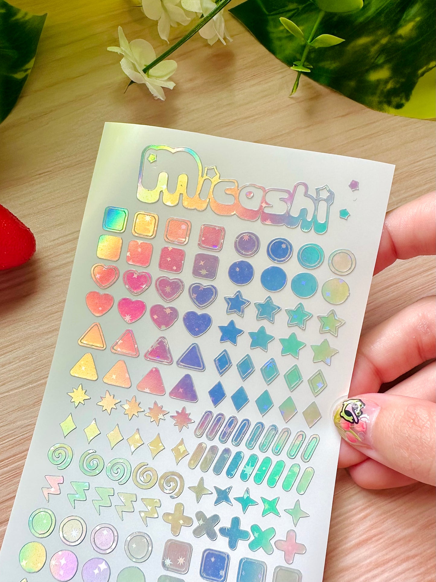 Forms Holographic Stickers Sheet
