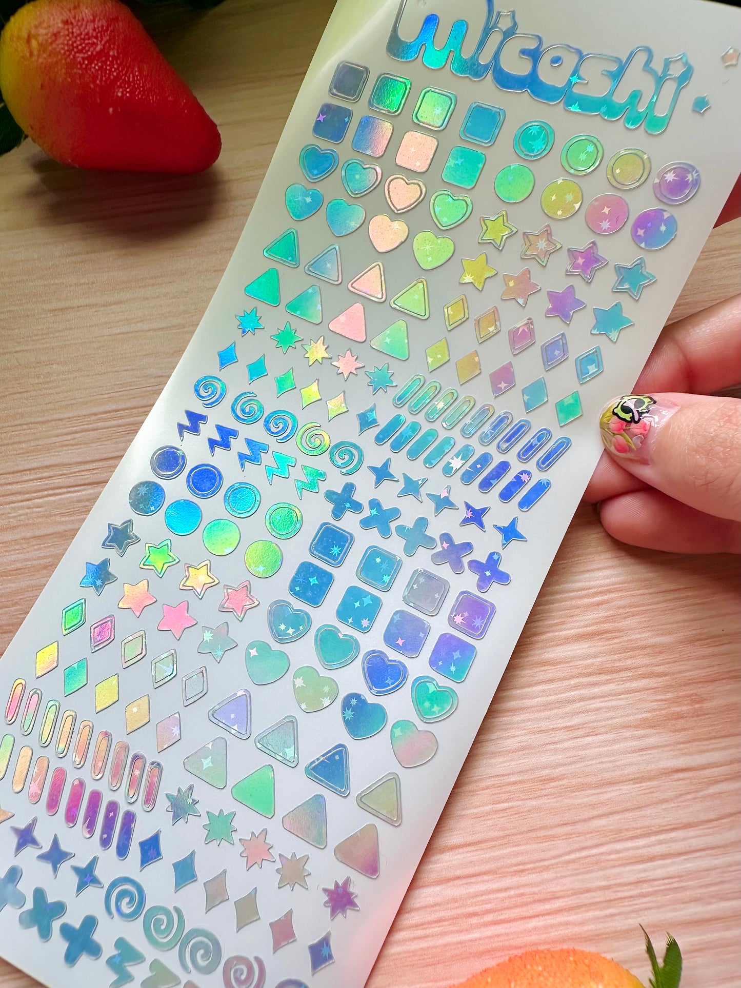 Forms Holographic Stickers Sheet