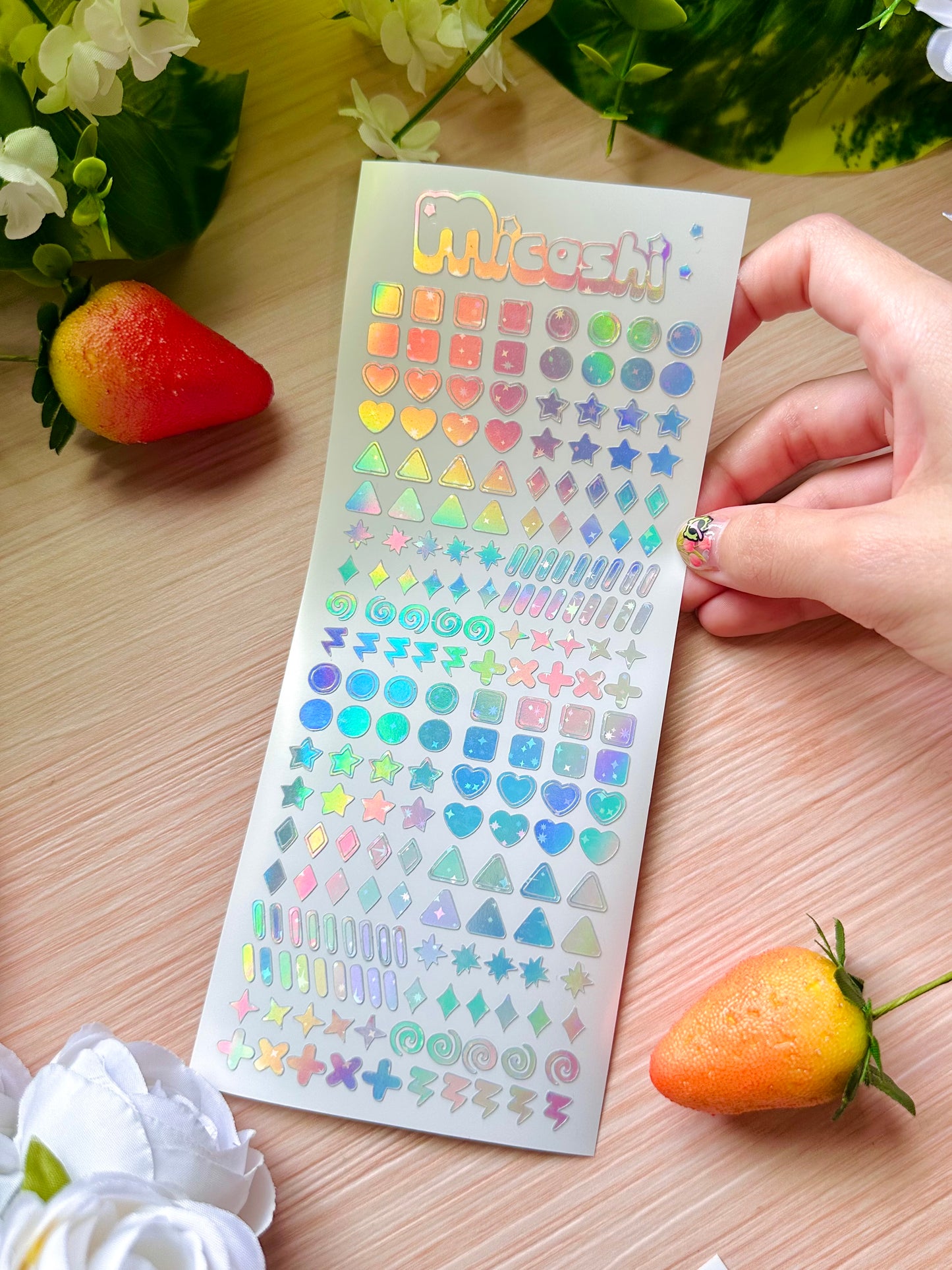 Forms Holographic Stickers Sheet