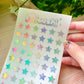 Stars Holographic Stickers Sheet