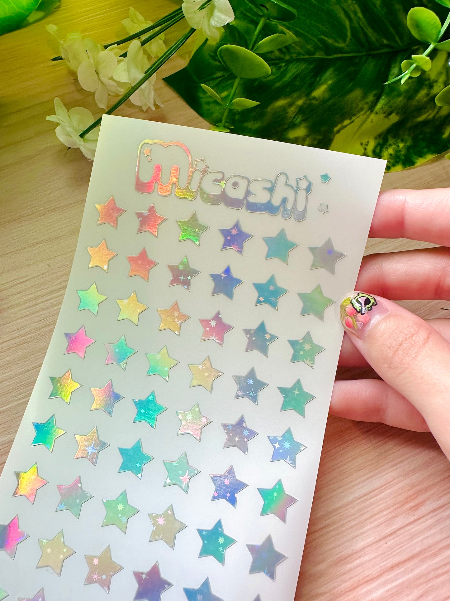 Stars Holographic Stickers Sheet
