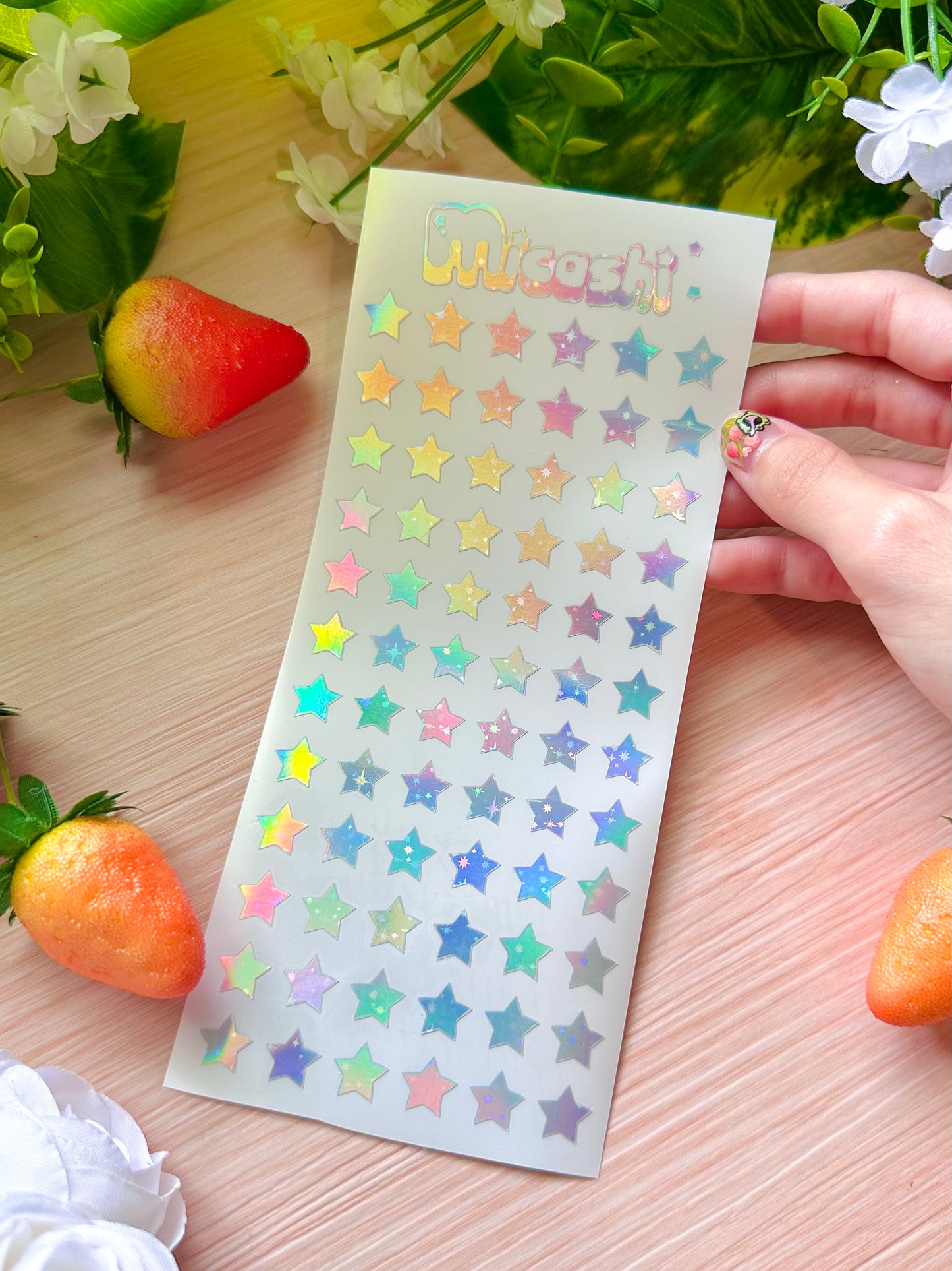Stars Holographic Stickers Sheet