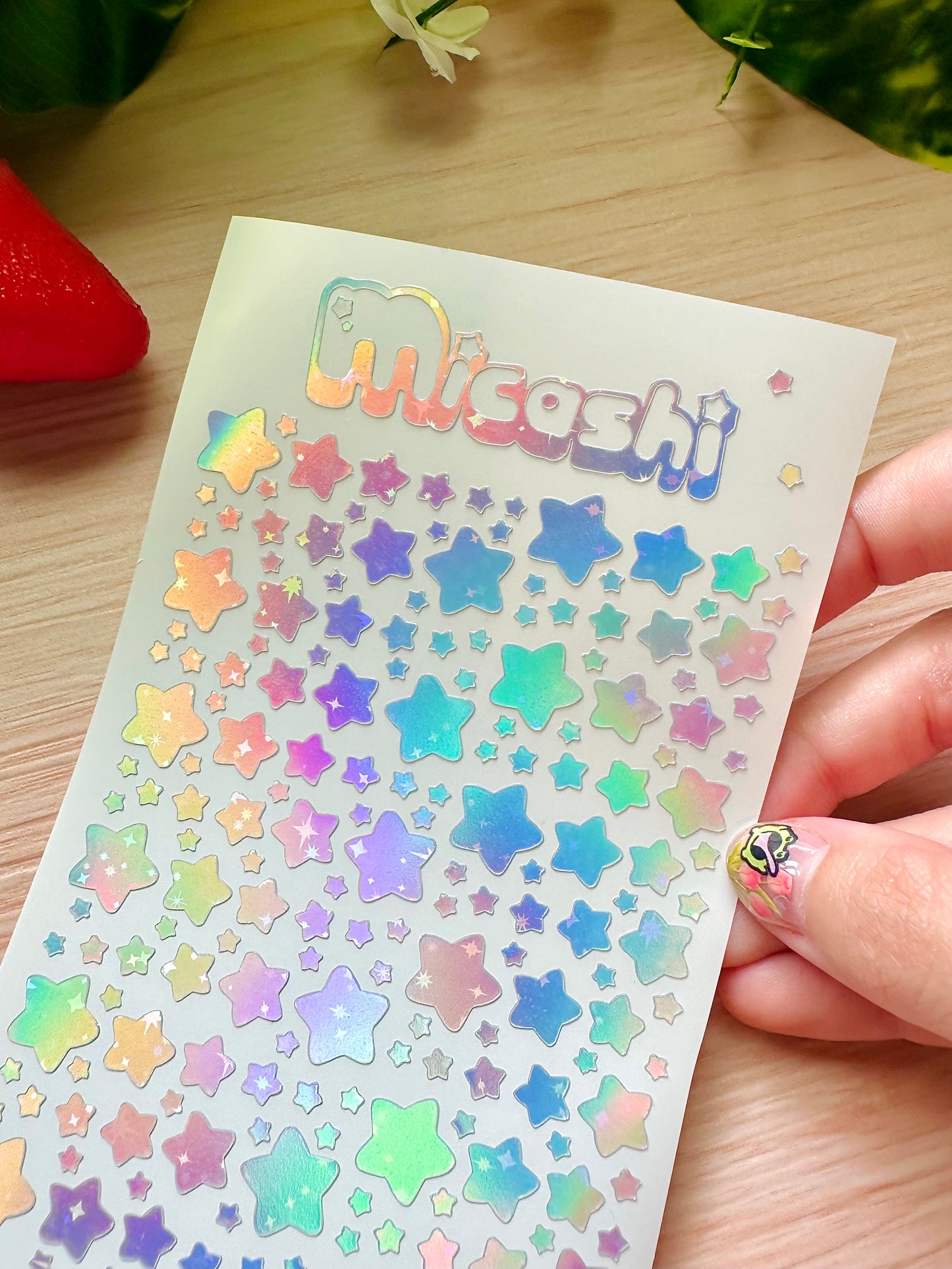 Deco Holographic Stickers Sheet (16 Styles options)