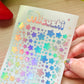 Stars Holographic Stickers Sheet