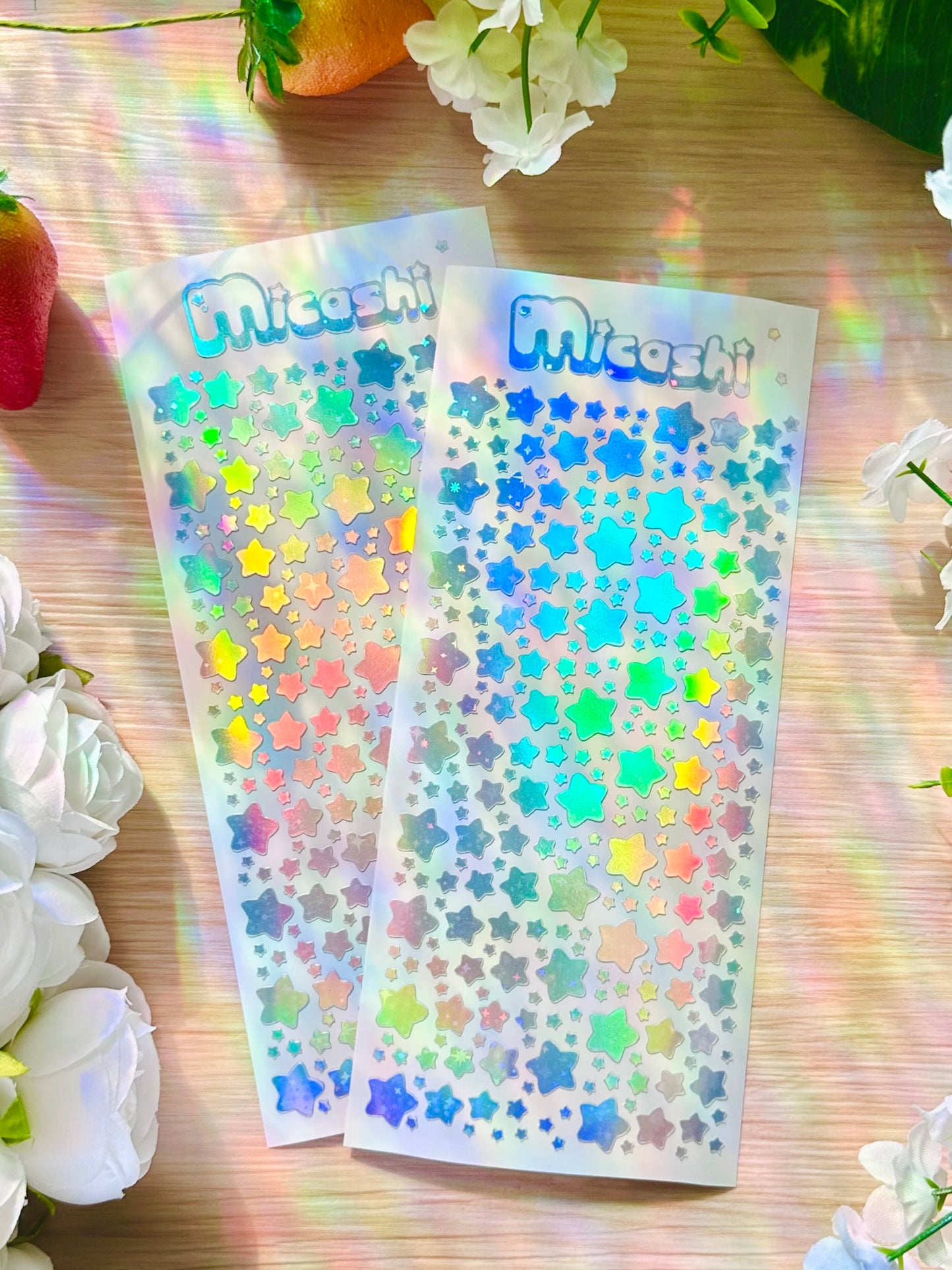 Stars Holographic Stickers Sheet