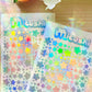 Stars Holographic Stickers Sheet