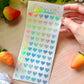 Heart Holographic Stickers Sheet