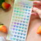 Heart Holographic Stickers Sheet