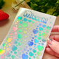 Hearts Holographic Stickers Sheet