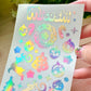 Deco Holographic Stickers Sheet (16 Styles options)