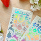 Christmas Holographic Stickers Sheet