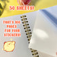 Pipayasita Reusable Sticker Book 50 sheet of release paper! -  A5 and B5 size :D
