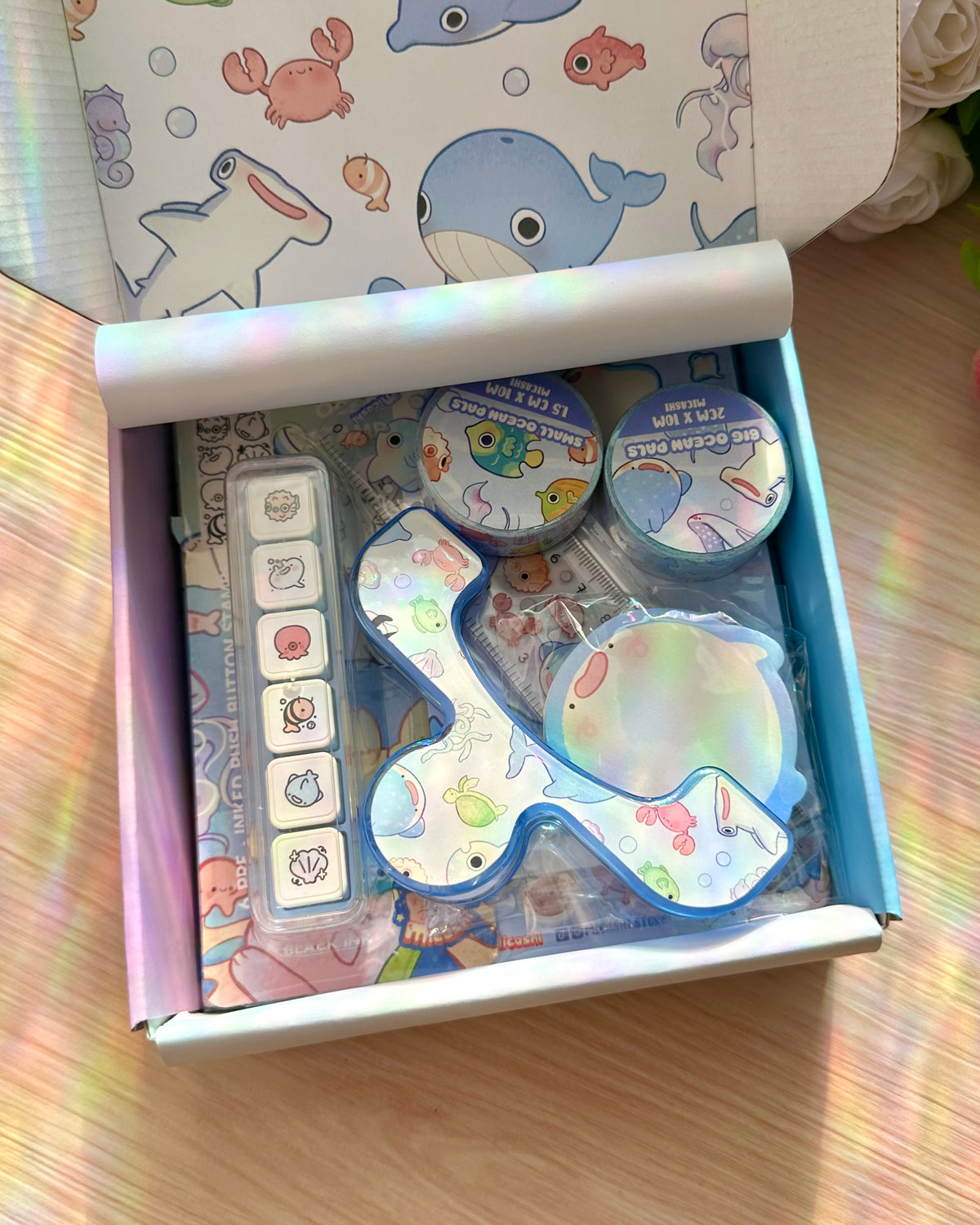 Ocean 🦈 Planner / Journaling - Stationery Kit box !