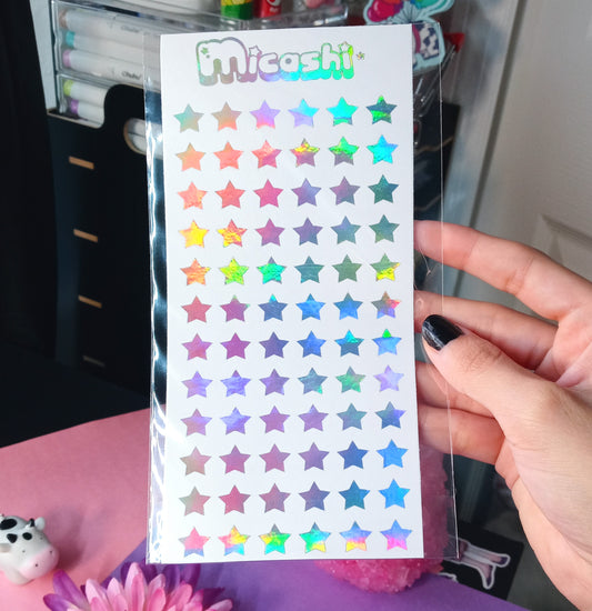 Deco Holographic Stickers Sheet (16 Styles options) – Micashi Store