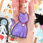 Cute Kitty Cat Acrylic Charm 3" Double sided
