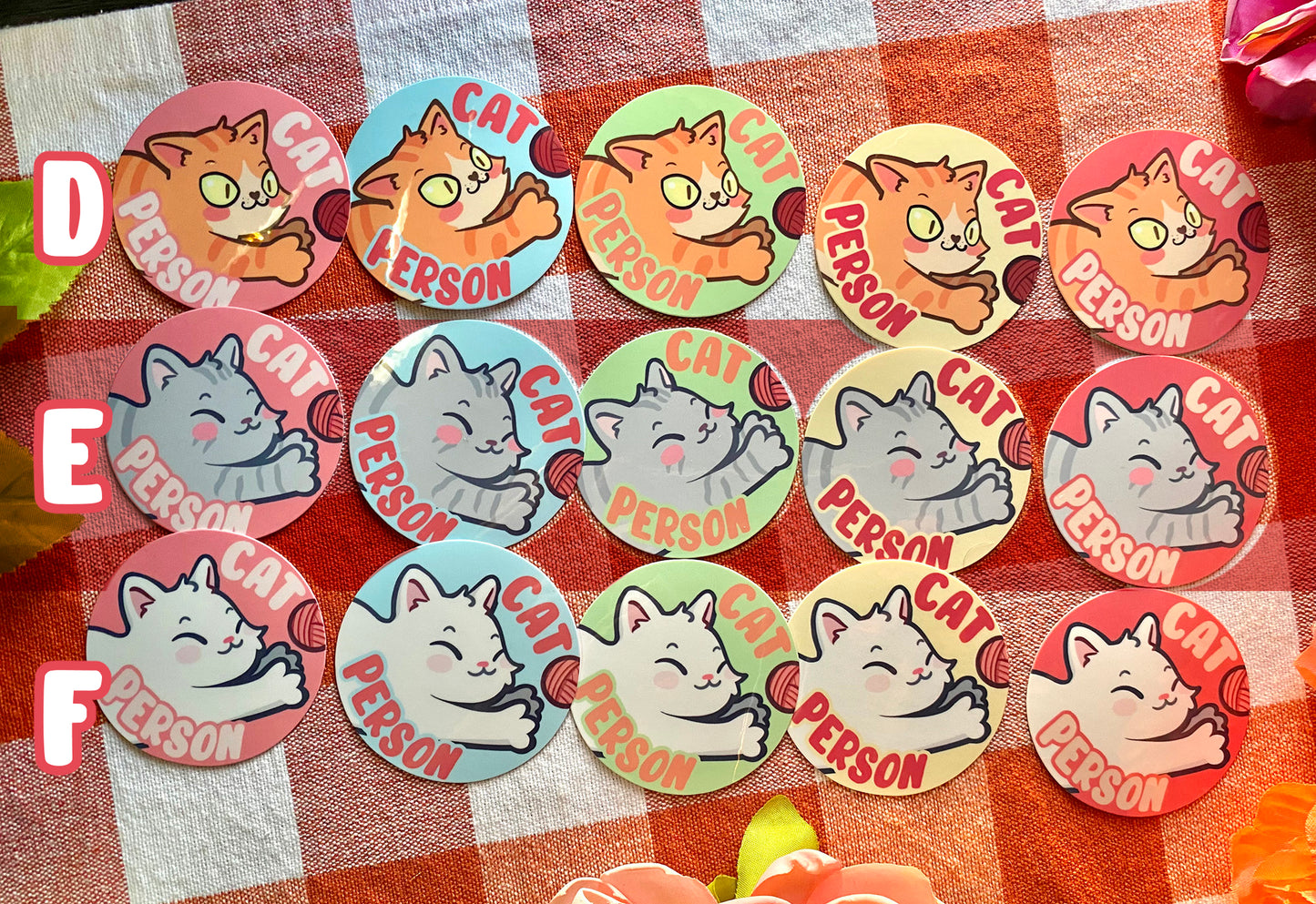 Cats Person Stickers! - 2" in Glossy Stickers!