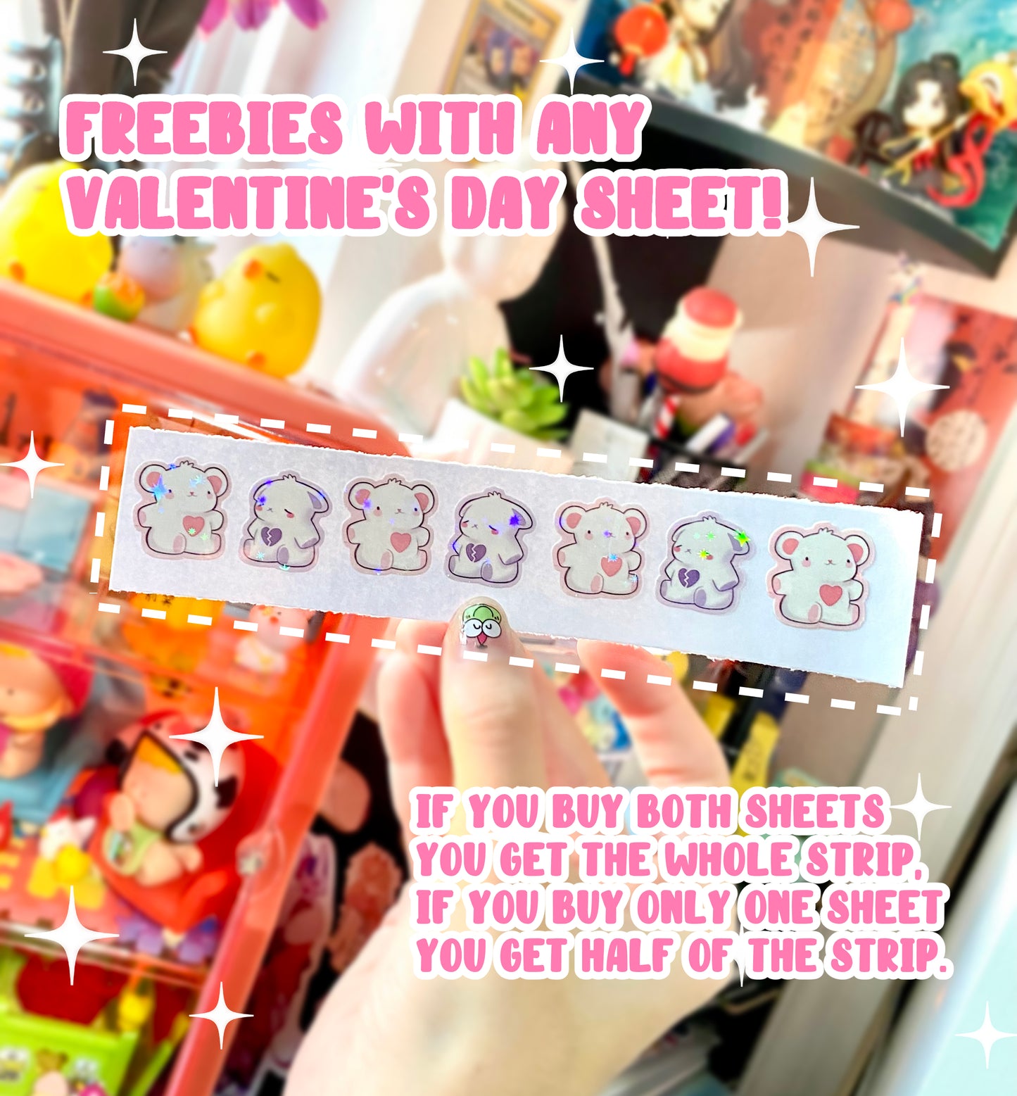 Valentine's day sticker sheets!