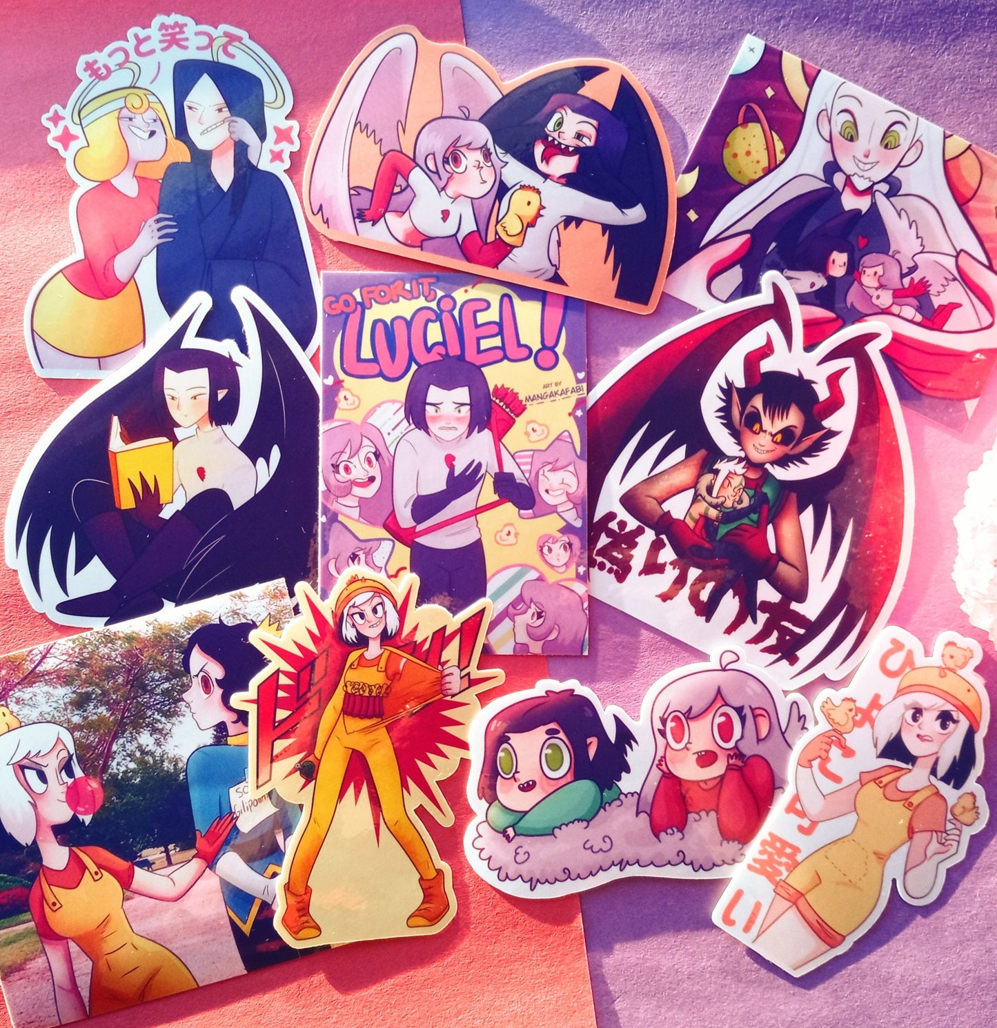 Comic Exiled From Heaven - 10 Stickers set