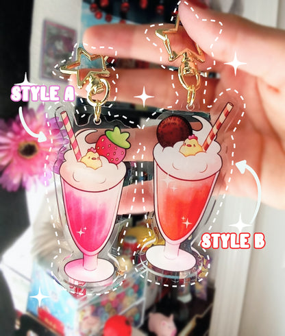 Cute Chick Smoothie Acrylic Charm 3" Double sided