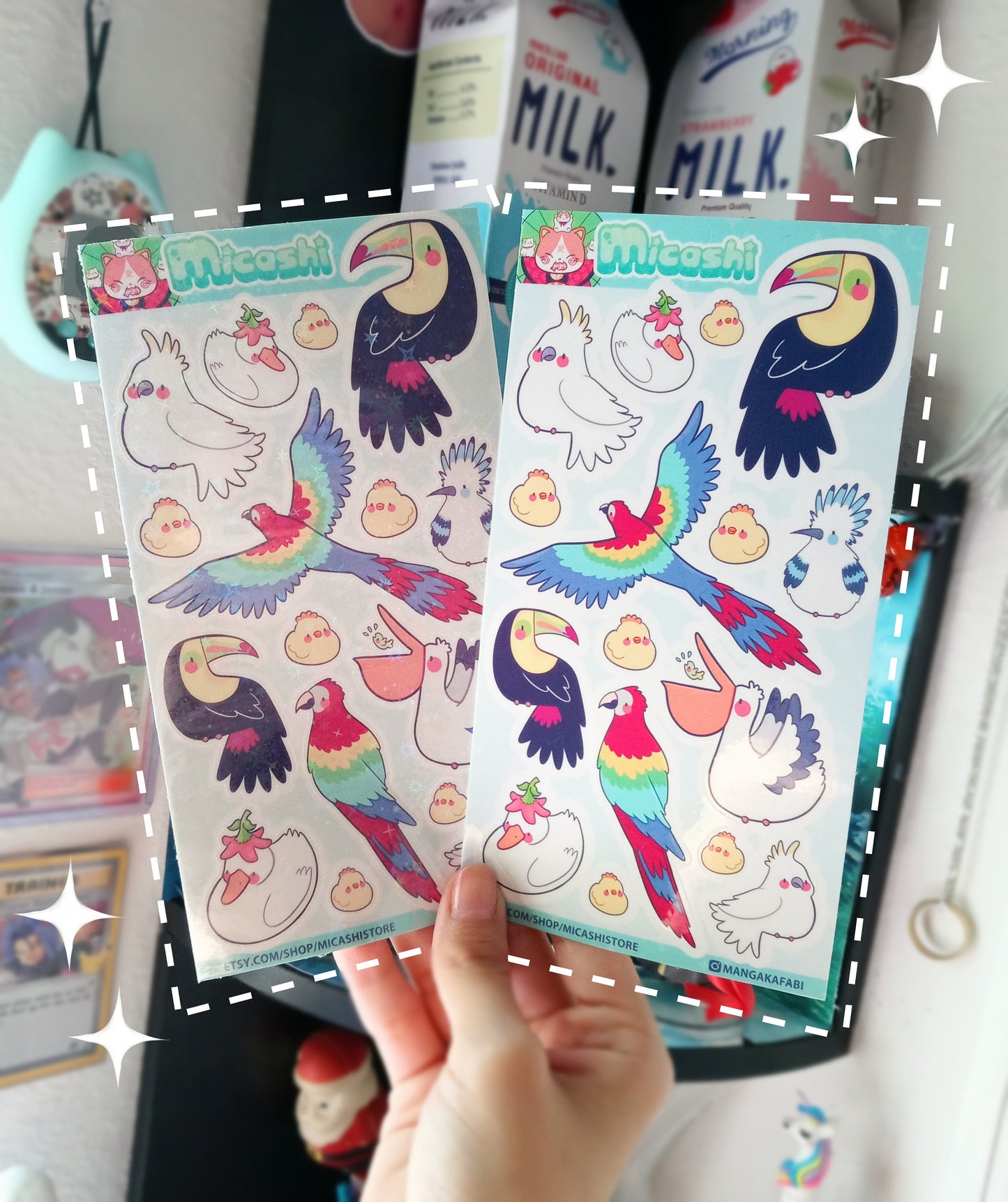 Cute Birds sticker sheet