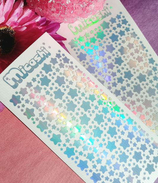 Stars Holographic Stickers Sheet