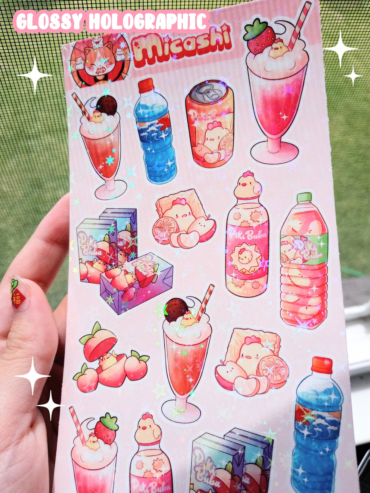 Smoothie Sticker Cute Smoothies Chick sticker sheet – Micashi Store