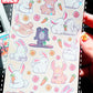 Cute Bunnies sticker sheet