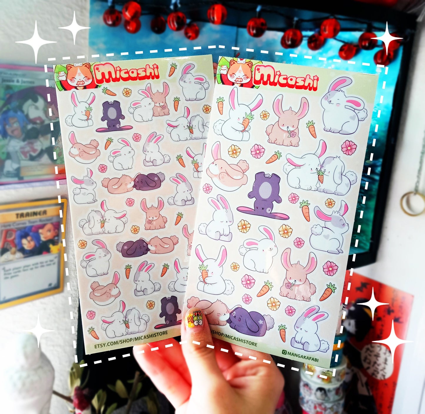 Cute Bunnies sticker sheet