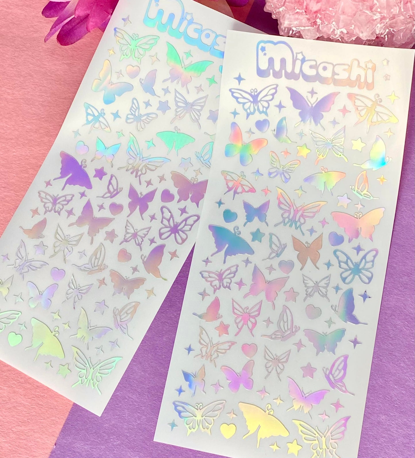 Butterflies Holographic Sticker Sheet