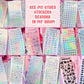 Music Holographic Stickers Sheet